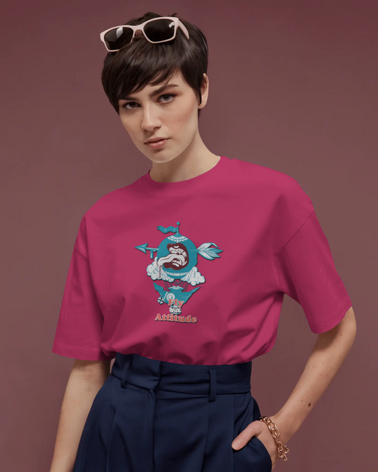 Earth & Thread | Attitude 100% Cotton Regular Fit T-Shirt - Premium 180 GSM Bold Expressive Graphic Tee