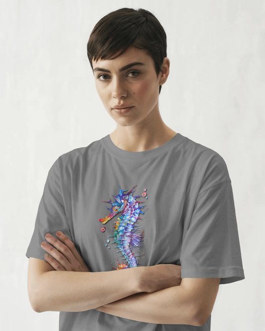 Elegance in Motion – Ultra-Smooth Seahorse Tee