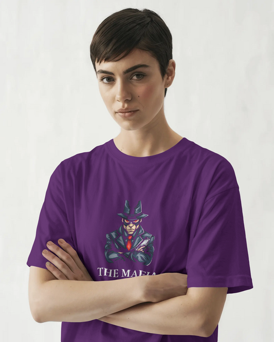 Earth & Thread | The Mafia 100% Cotton Regular Fit T-Shirt - Premium 180 GSM Gangster Persona Graphic Tee
