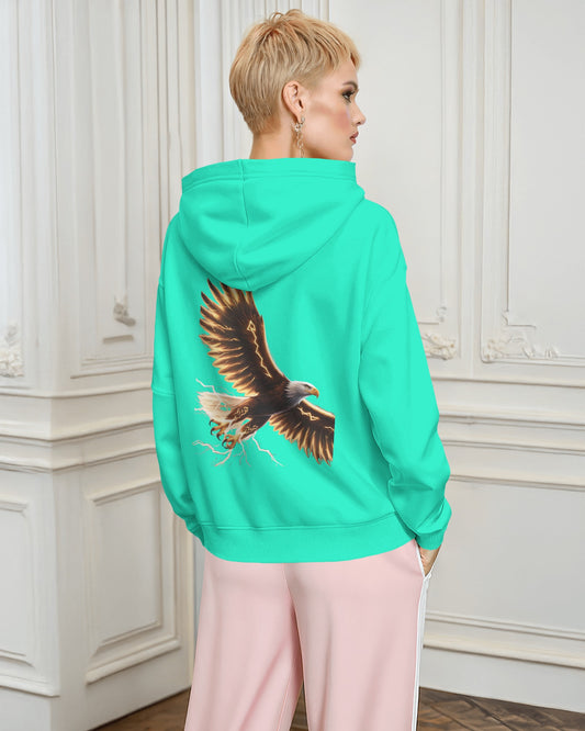 Oversized Hoodie – Black Eagle Lightning Edition