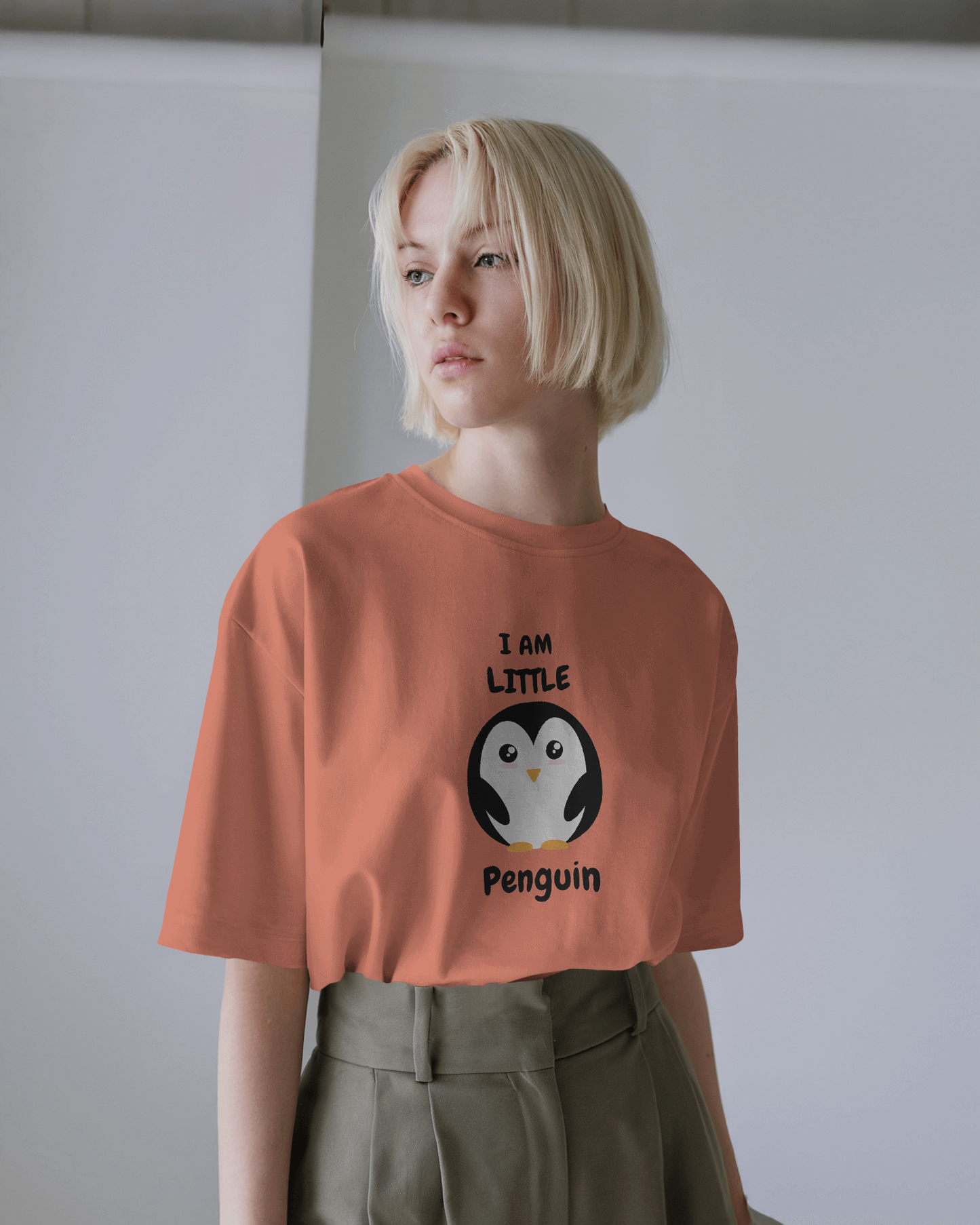 Ultra-Smooth Comfort – Premium Cotton Cute Penguin Tee