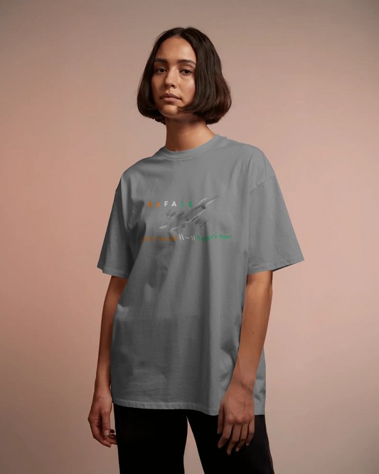 Earth & Thread | Rafale Silent Thunder 100% Cotton Regular Fit T-Shirt - Premium 180 GSM Fighter Jet Graphic Tee