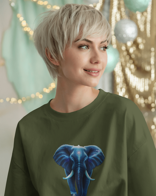Oversized French Terry – Elephant Majesty Tee