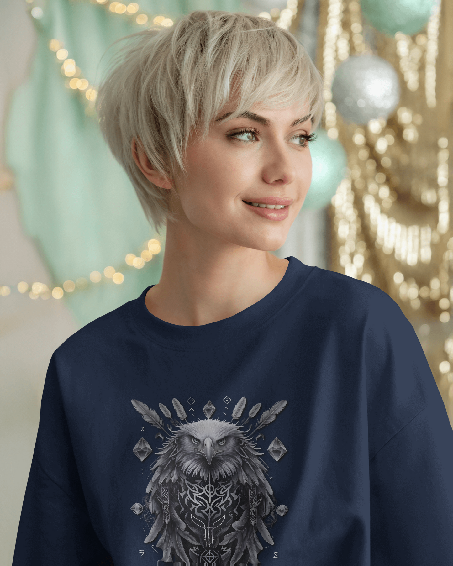 Oversized French Terry Comfort – Owl Vision Tee