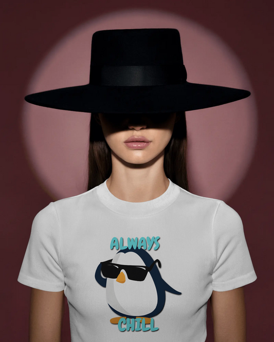 Chill in Ultra-Smooth Comfort – Premium Cotton Penguin Tee