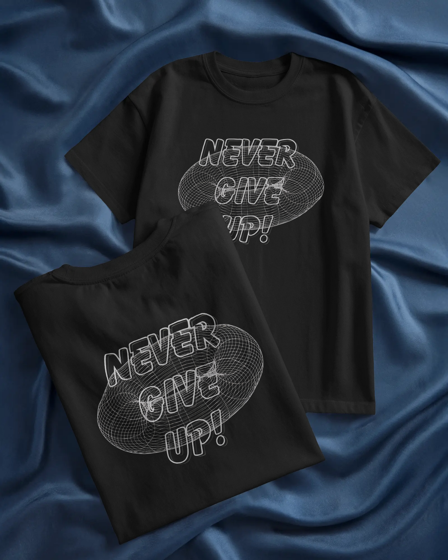 💪 Stay Motivated in Oversized Comfort – Never Give Up Tee