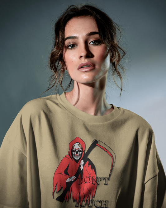 Fear the Reaper in Oversized Comfort – Shadow Cloak Tee
