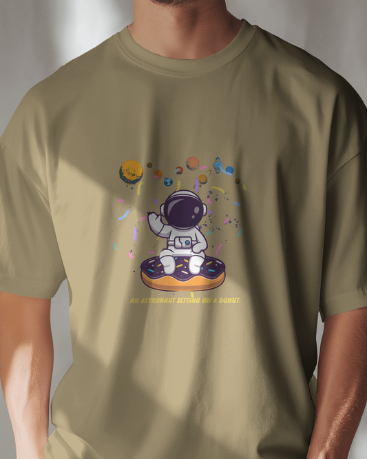 Explore the Unknown in Oversized Comfort – Astronaut Tee