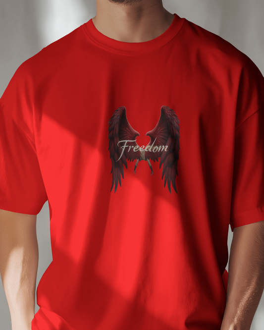Premium Cotton T-Shirt – Wings of Freedom Edition