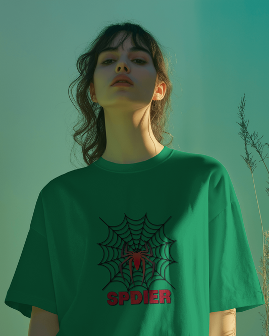 Spin Webs in Oversized Comfort – Bold Spider Tee