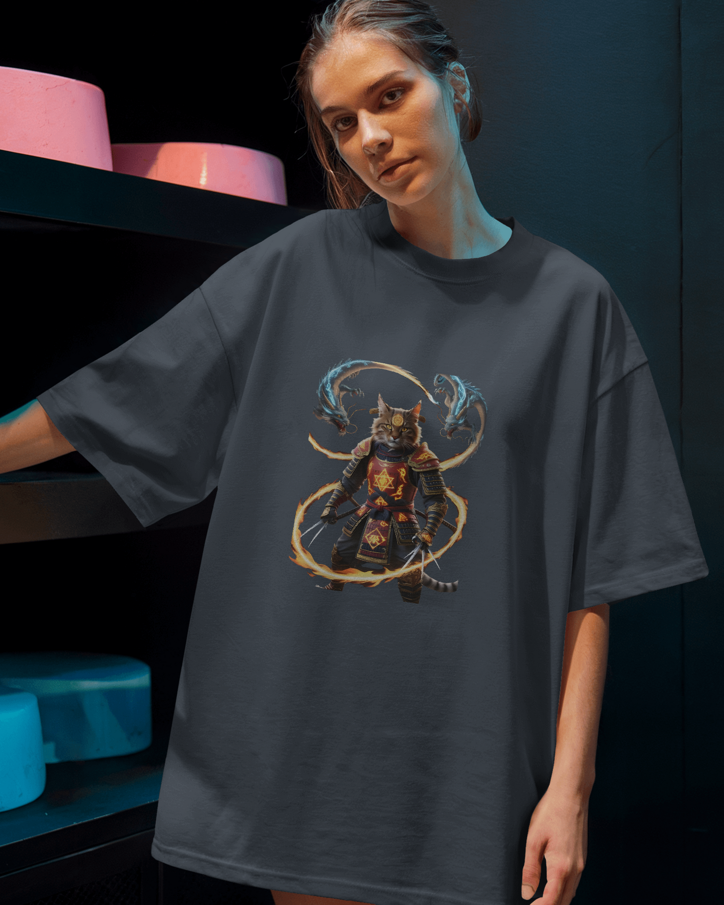 Oversized French Terry – Shadow Ninja Tee
