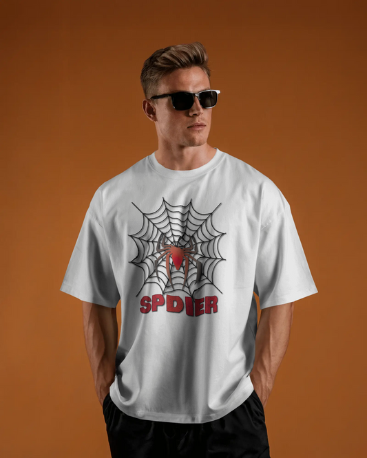 Spin Webs in Oversized Comfort – Bold Spider Tee