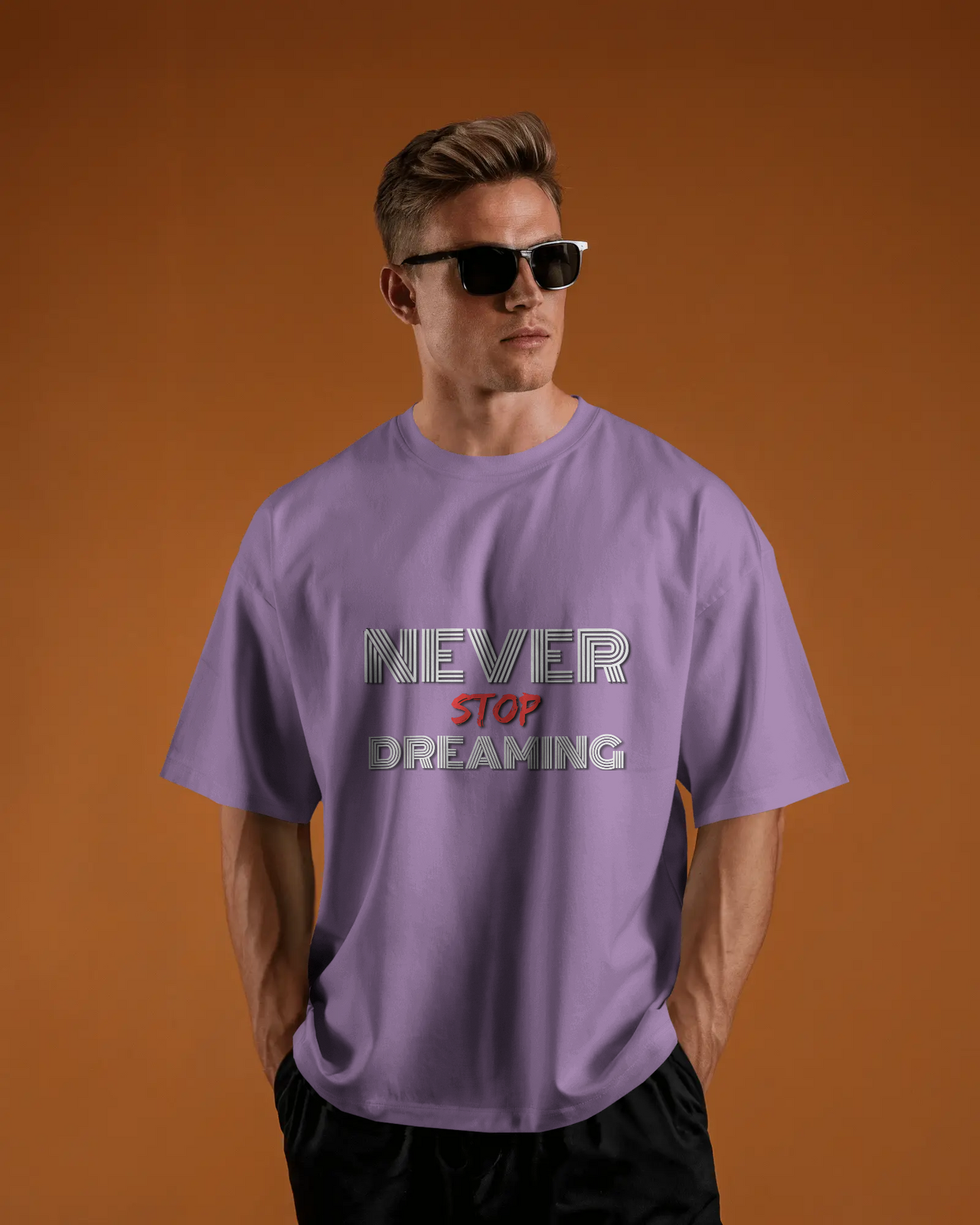 Dream Big in Oversized Comfort – Never Stop Dreaming Tee