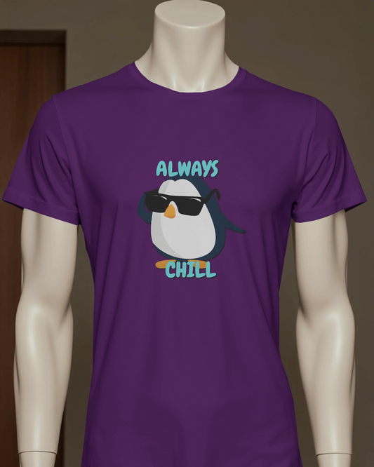 Chill in Ultra-Smooth Comfort – Premium Cotton Penguin Tee