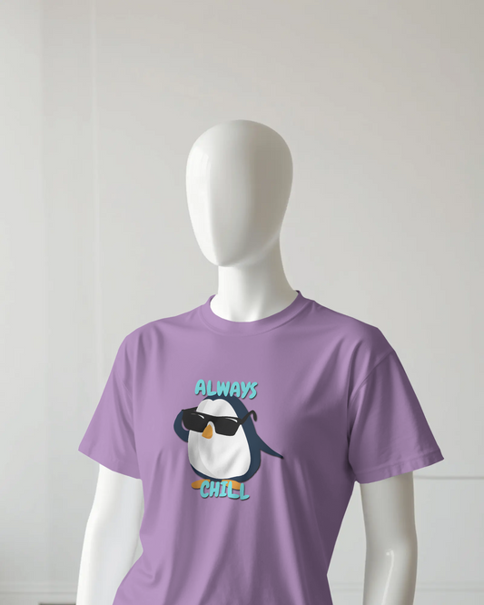 Chill in Ultra-Smooth Comfort – Premium Cotton Penguin Tee