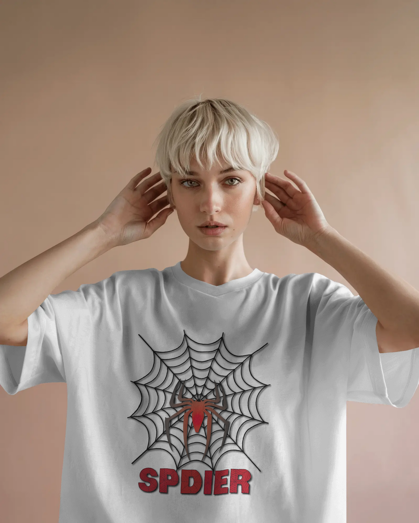Spin Webs in Oversized Comfort – Bold Spider Tee