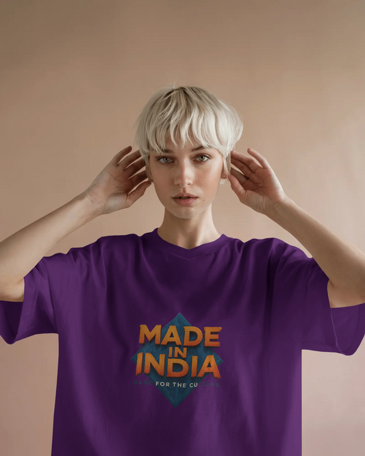 Earth & Thread | MADE IN INDIA 100% Cotton Regular Fit T-Shirt - Premium 180 GSM Patriotic Cultural Tee