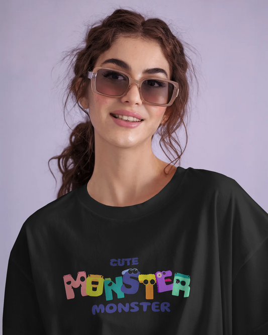 Cute Monster Energy in Oversized Comfort – Playful Tee