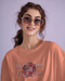 Earth & Thread | Blossom Fiercely 100% Cotton Regular Fit T-Shirt - Premium 180 GSM Empowering Floral Graphic Tee