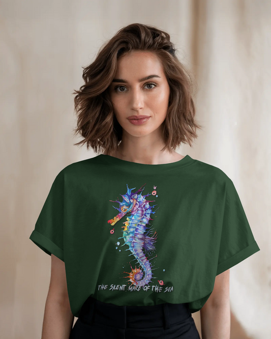 Elegance in Motion – Ultra-Smooth Seahorse Tee