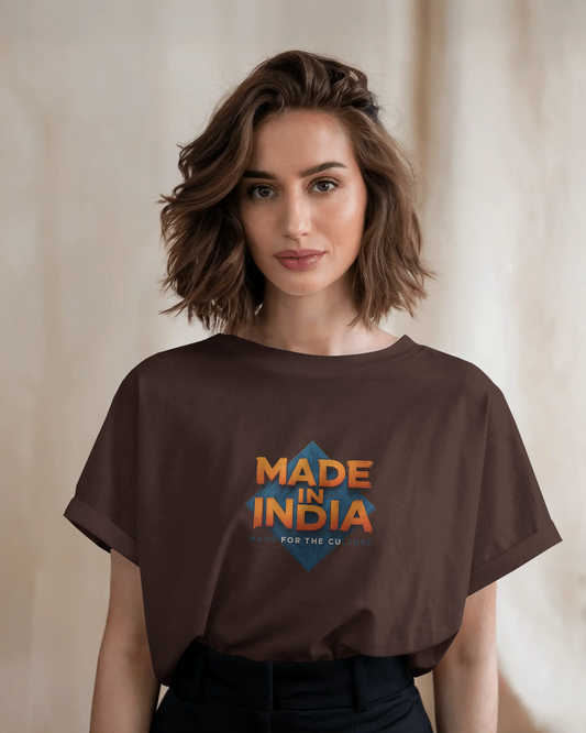 Earth & Thread | MADE IN INDIA 100% Cotton Regular Fit T-Shirt - Premium 180 GSM Patriotic Cultural Tee