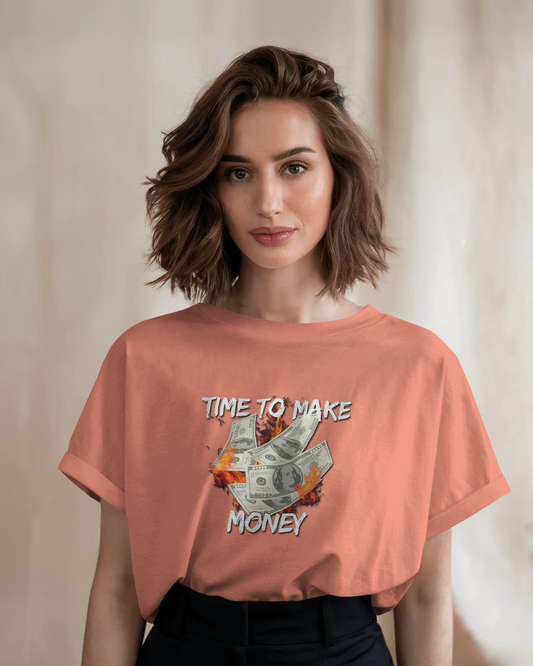 Hustle in Ultra-Smooth Comfort – Time to Make Money Tee