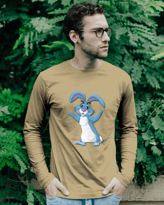Bounce Into Comfort – Energetic Bunny Tee