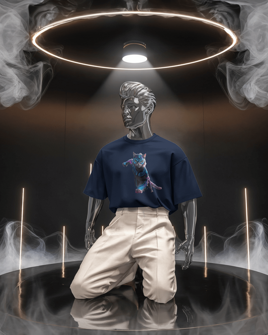 Oversized French Terry – Fierce Feline Tee