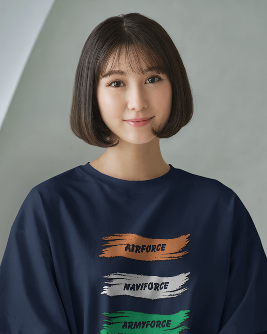 Oversized French Terry – Armed Forces Tribute Tee