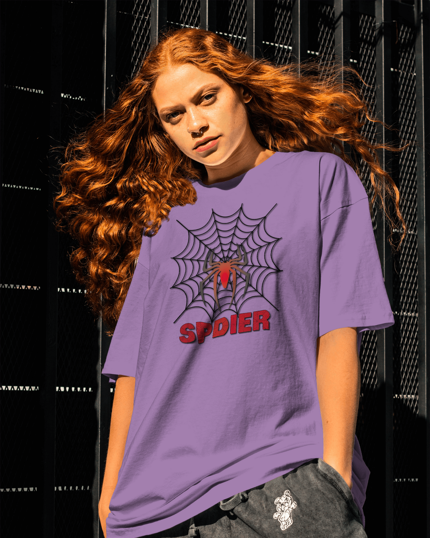Spin Webs in Oversized Comfort – Bold Spider Tee