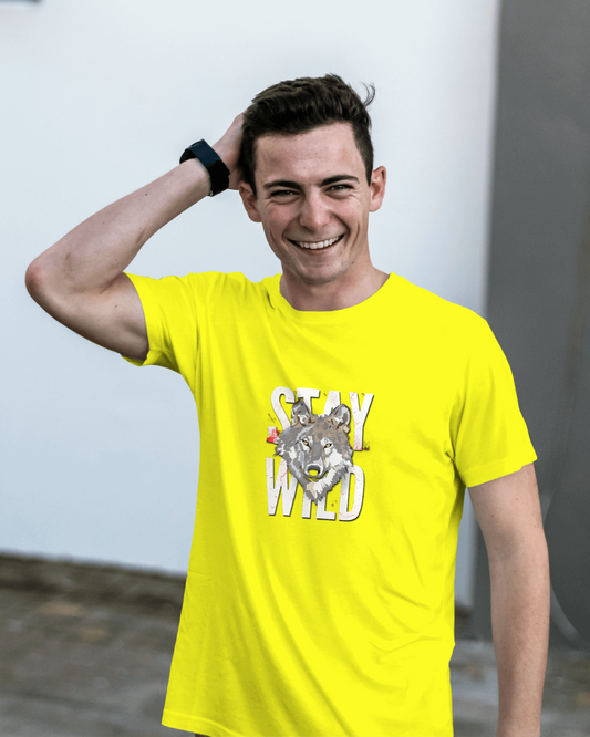 Stay Wild Wolf Tee – Smooth Comfort & Fearless Style