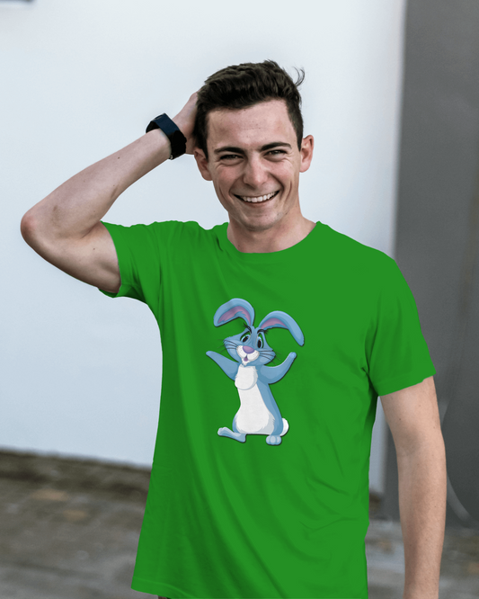 Bounce Into Comfort – Energetic Bunny Tee