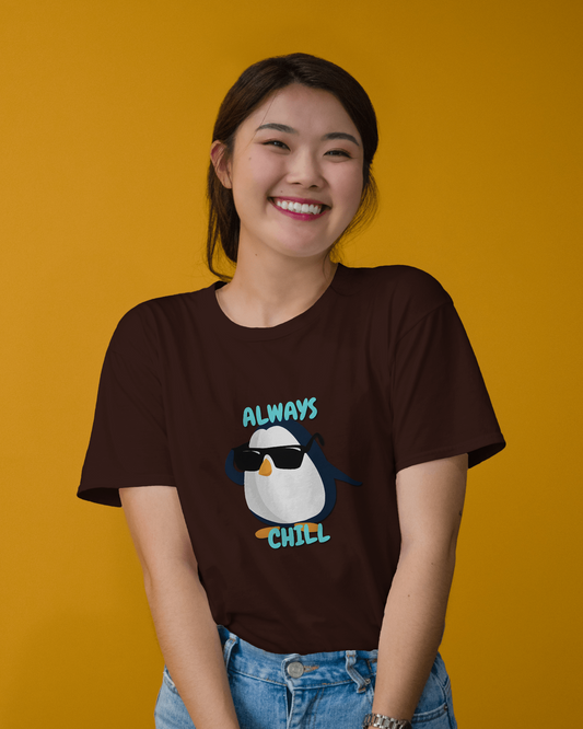 Chill in Ultra-Smooth Comfort – Premium Cotton Penguin Tee