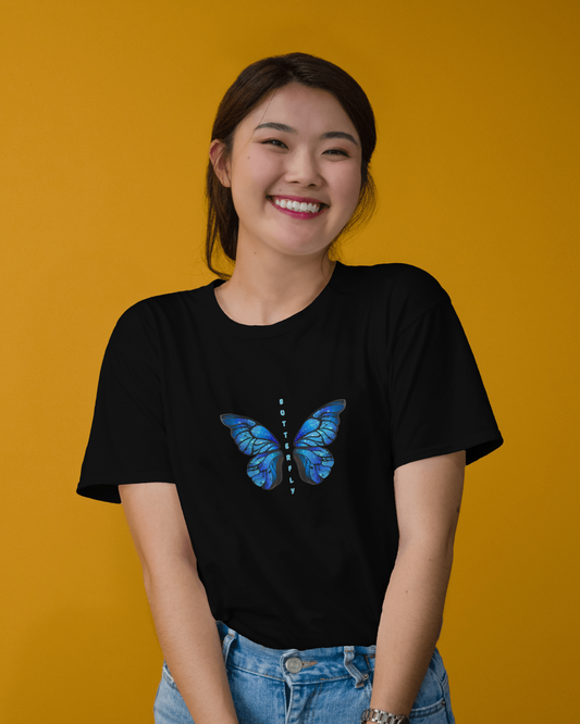 Grace in Motion – Ultra-Smooth Butterfly Tee