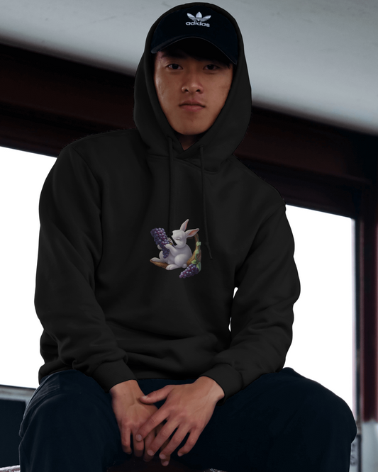 🎩 Oversized Hoodie – Midnight Gentleman Edition