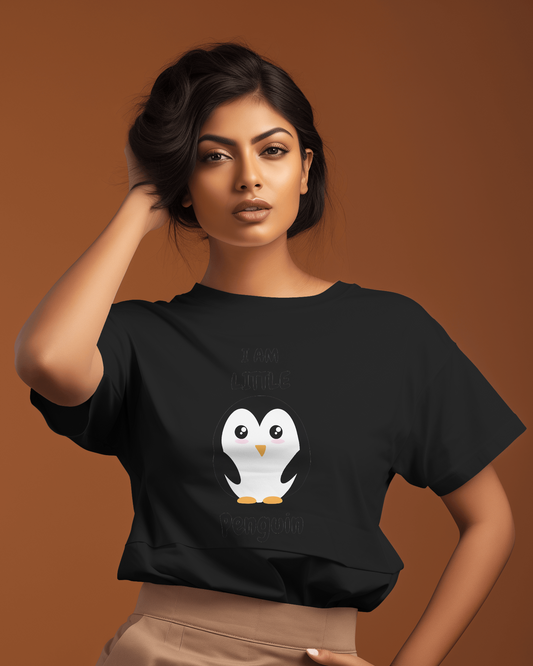 Ultra-Smooth Comfort – Premium Cotton Cute Penguin Tee