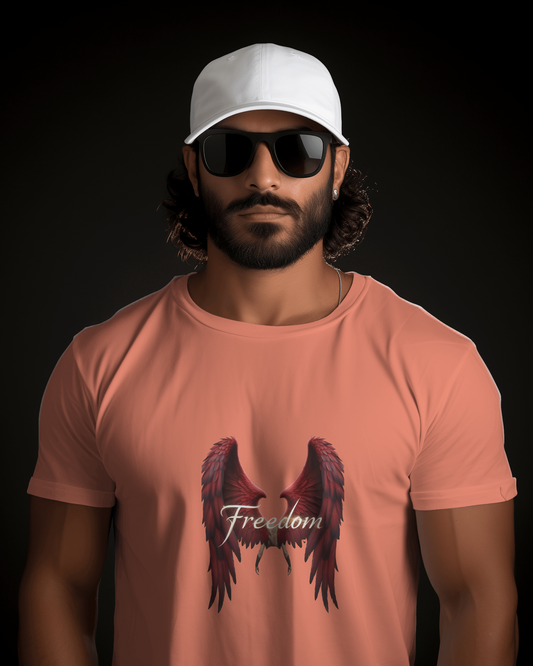 Premium Cotton T-Shirt – Wings of Freedom Edition