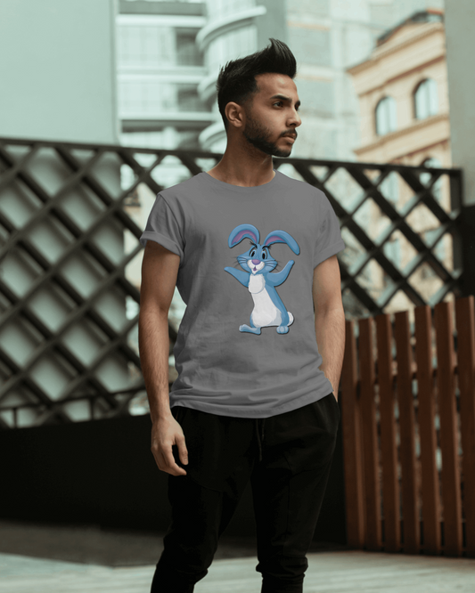 Bounce Into Comfort – Energetic Bunny Tee