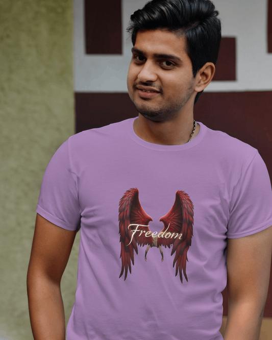 Premium Cotton T-Shirt – Wings of Freedom Edition