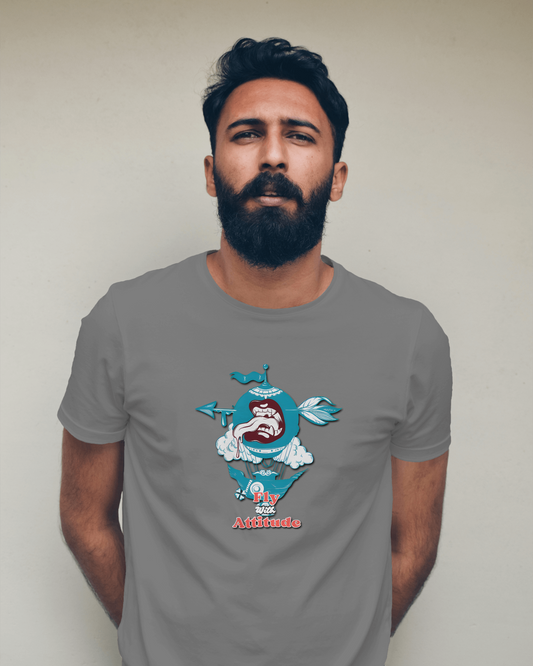 Earth & Thread | Attitude 100% Cotton Regular Fit T-Shirt - Premium 180 GSM Bold Expressive Graphic Tee