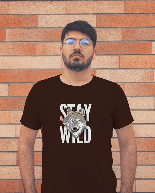 Stay Wild Wolf Tee – Smooth Comfort & Fearless Style