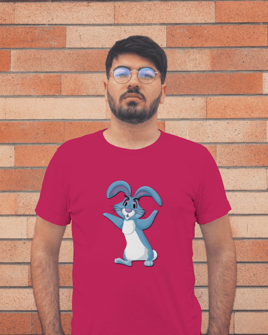 Bounce Into Comfort – Energetic Bunny Tee