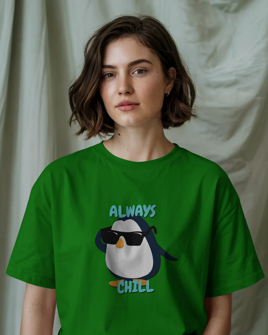 Chill in Ultra-Smooth Comfort – Premium Cotton Penguin Tee