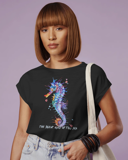 Elegance in Motion – Ultra-Smooth Seahorse Tee