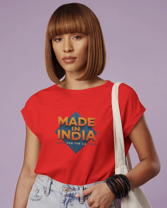 Earth & Thread | MADE IN INDIA 100% Cotton Regular Fit T-Shirt - Premium 180 GSM Patriotic Cultural Tee