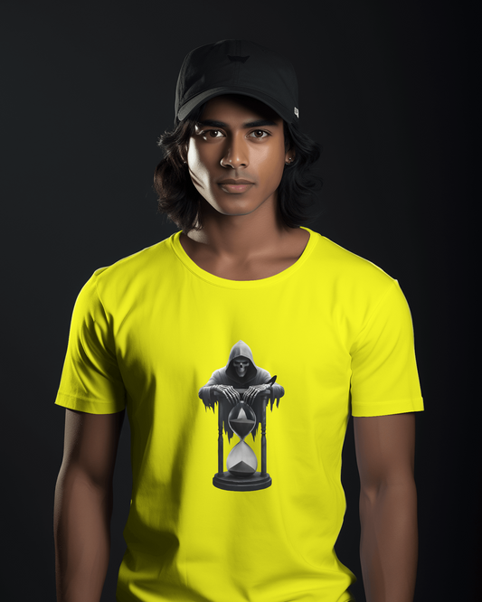 Earth & Thread | Reaper Hourglass 100% Cotton Regular Fit T-Shirt - Premium 180 GSM Dark Academia Graphic