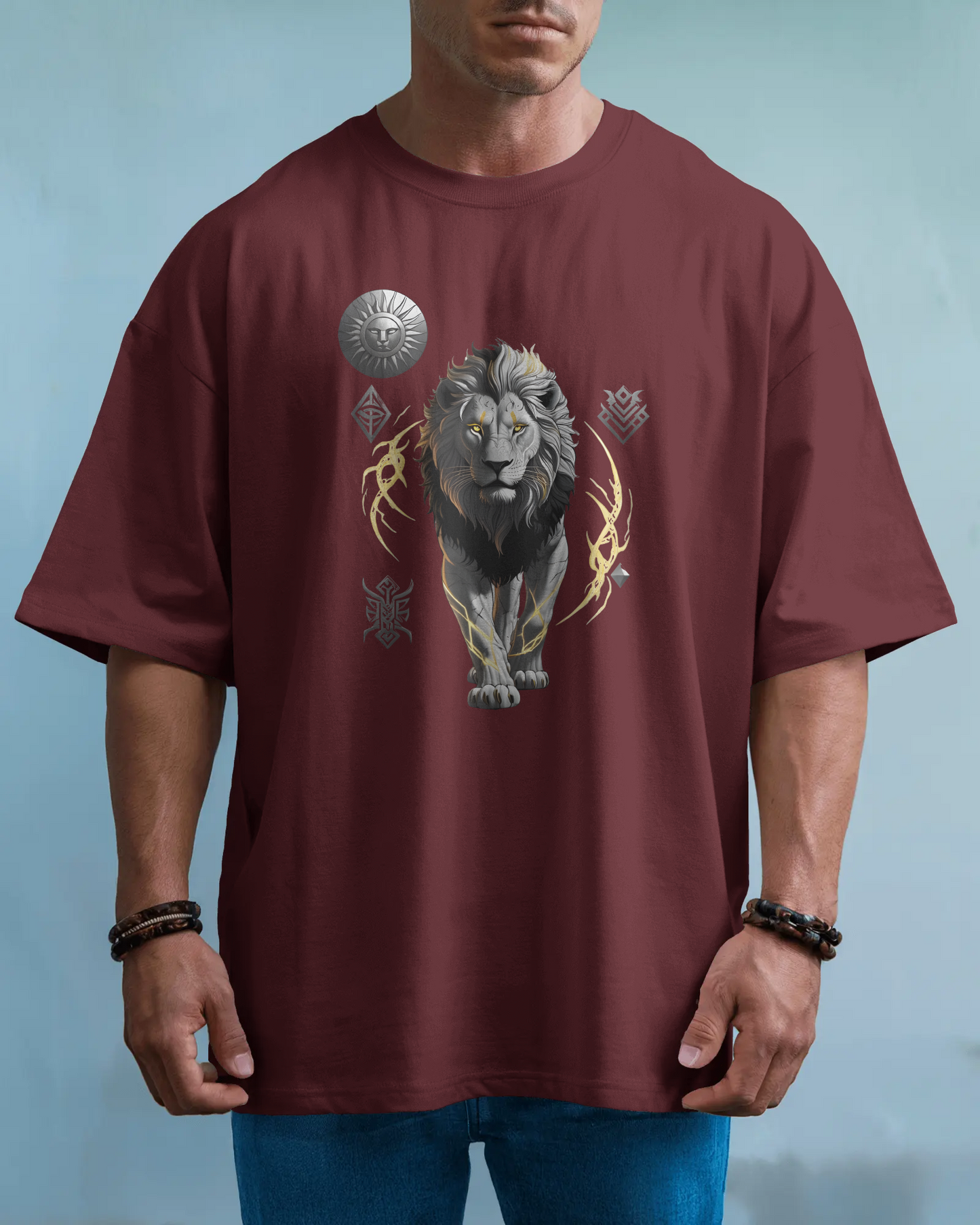 Oversized French Terry – Flames of the Warrior Tee