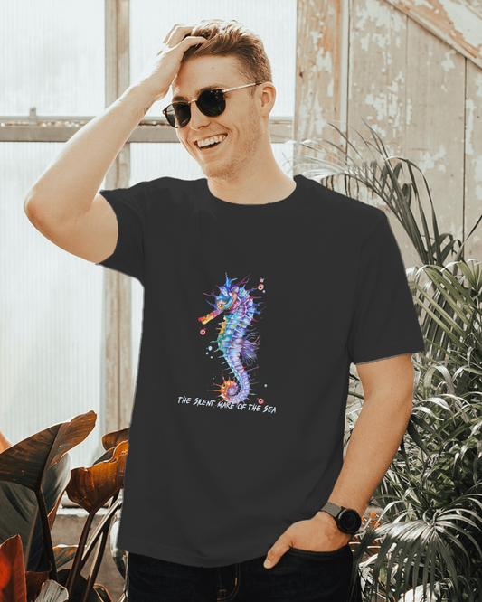 Elegance in Motion – Ultra-Smooth Seahorse Tee