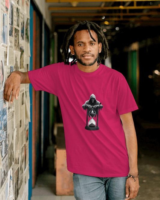 Earth & Thread | Reaper Hourglass 100% Cotton Regular Fit T-Shirt - Premium 180 GSM Dark Academia Graphic