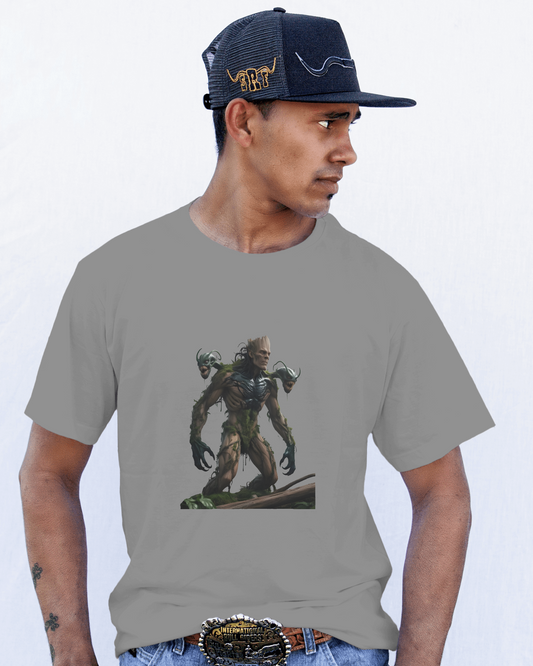 Earth & Thread | Cyber Creature 100% Cotton Regular Fit T-Shirt - Premium 180 GSM Sci-Fi Graphic Tee